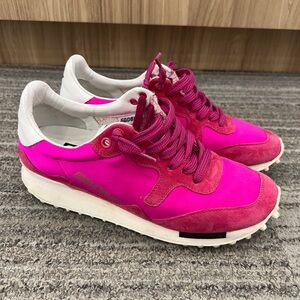 Golden Goose Fuchsia and White Women's Sneakers 37